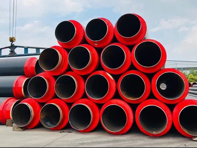 Polyurethane insulated steel pipe